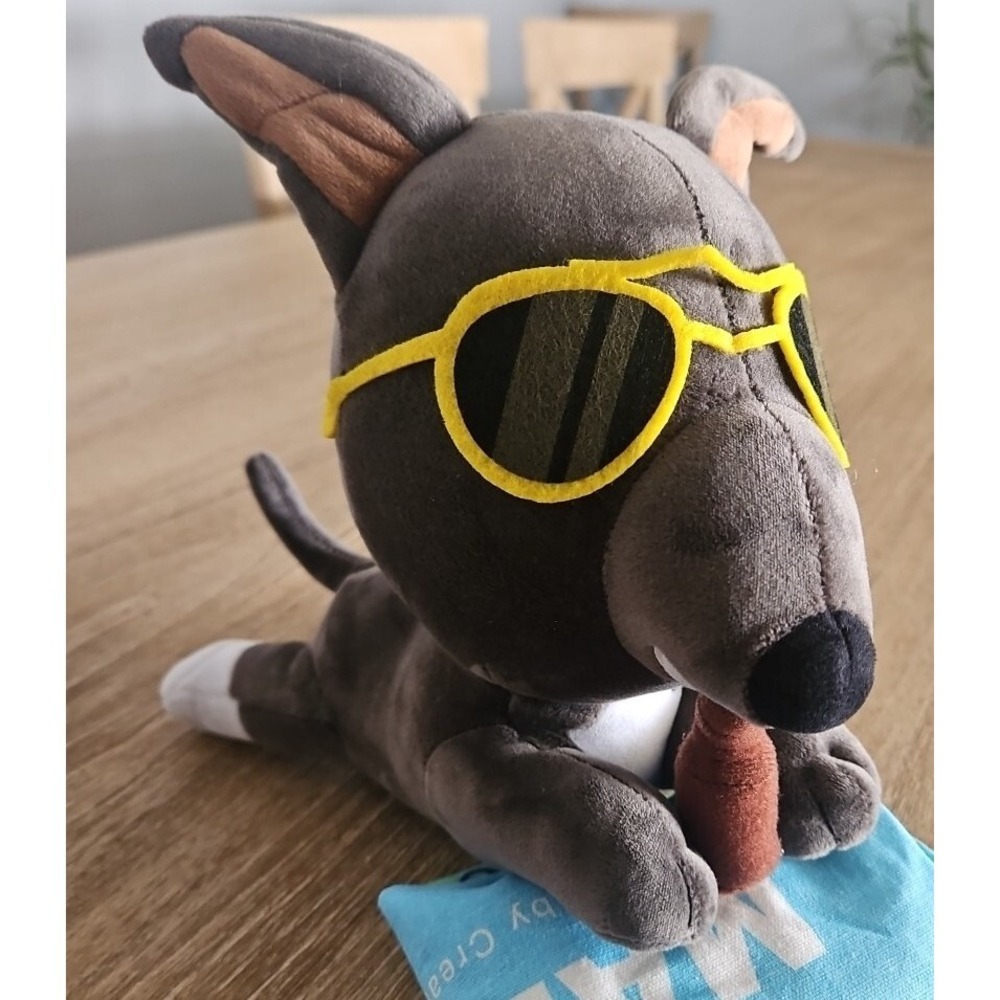 Makeship The Critical Doggo Plush By: The Critical Drinker With Bag